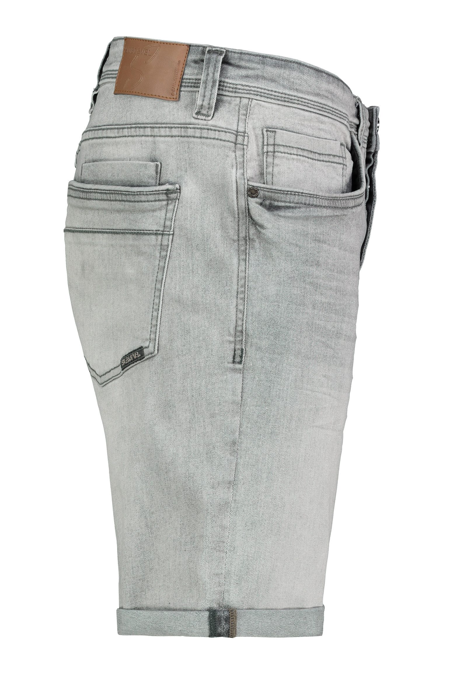 SUBLEVEL Jeansshorts mit Gürtelschlaufen und Umschlag, günstig online kaufen