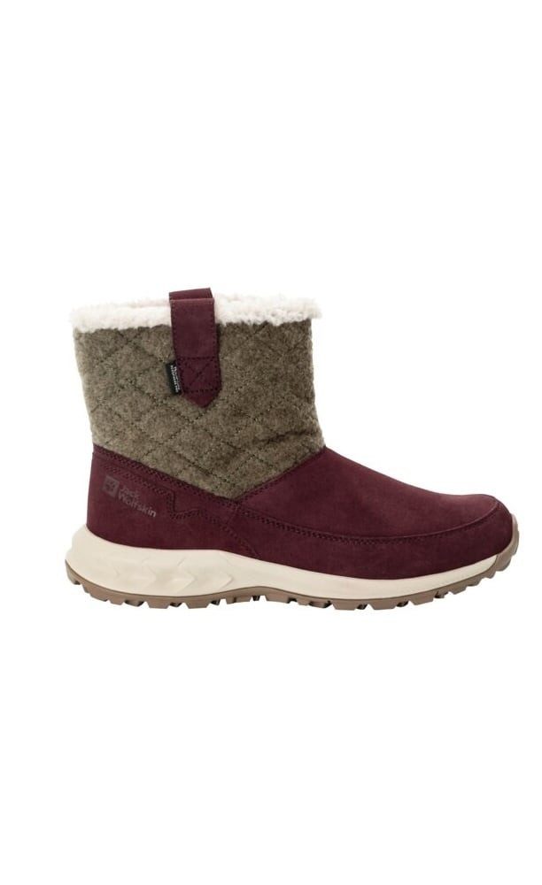 Jack Wolfskin Queenstown Texapore Boot (Veloursleder, wasserdicht) berrypink Damen Winterstiefel