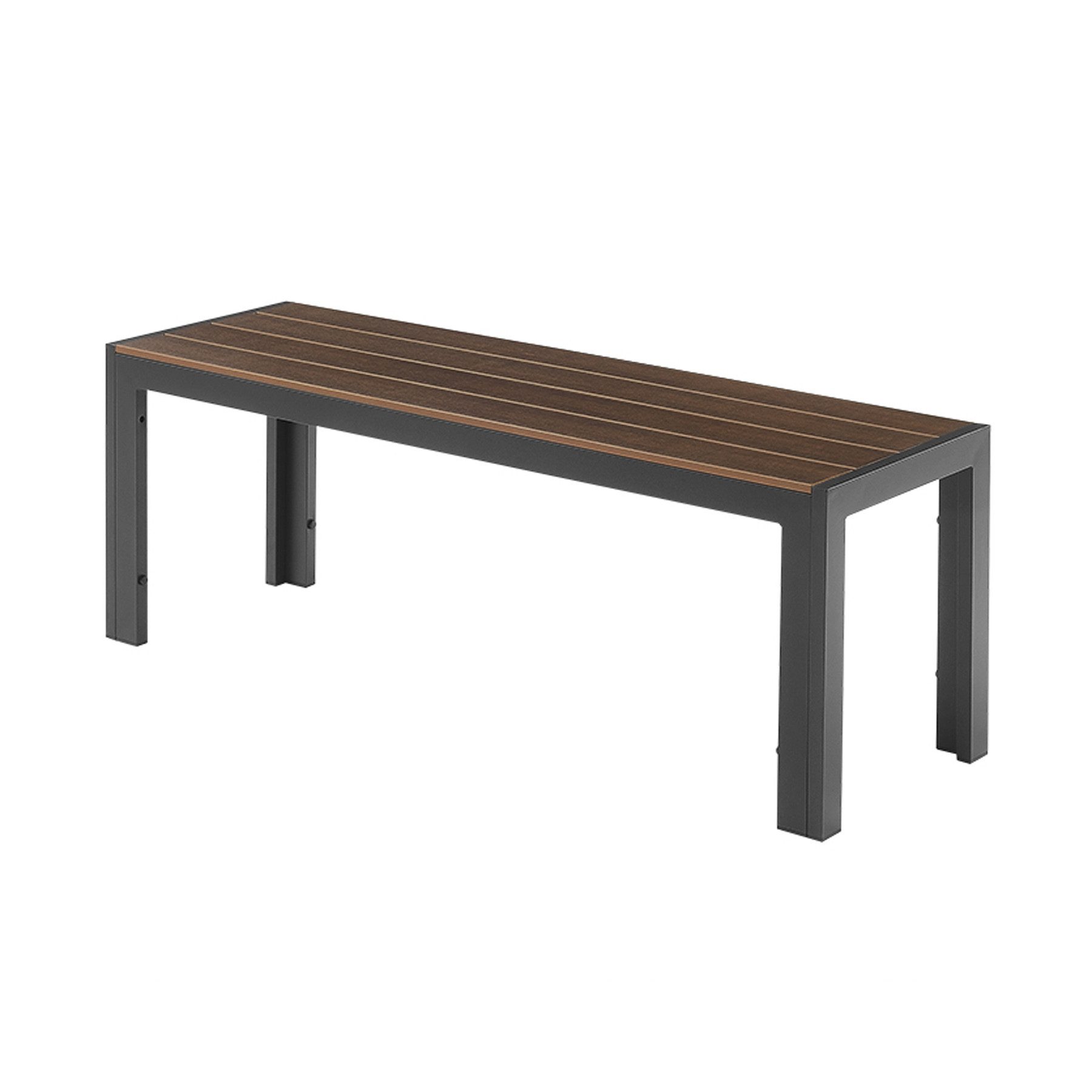 riess-ambiente Gartenbank DESIGNO 130cm dunkelbraun / schwarz · Outdoor-Sit günstig online kaufen