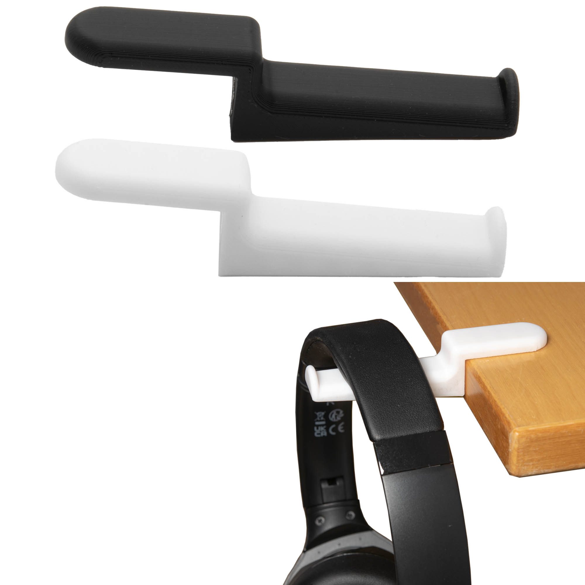 TSB Werk Headset-Halterung Headset Halterung Kopfhörer Tischhaken, (Schreibtischhaken, Tisch, Haken, Halter)