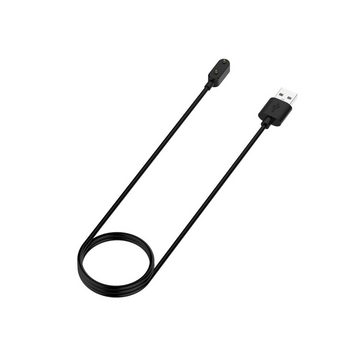 Wigento Für Samsung Galaxy Fit 3 USB Port 1 Meter Charging Ladekabel Schwarz Stromadapter