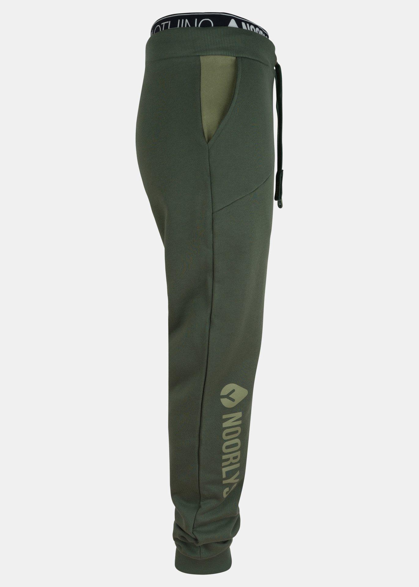 Noorlys Jogginghose Damen LOOSIG Thyme/OilGreen mit elastischem Bund günstig online kaufen