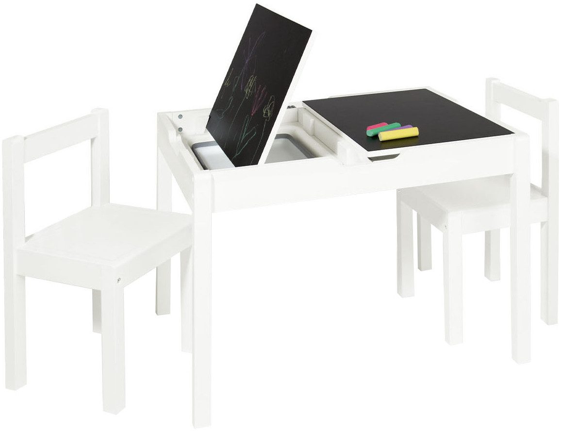 Pinolino® Tischplatte Tischplatten-Set mit Magnettafel und Tafellack (Set, 2 St), für Kindersitzgruppe Linnea, weiß