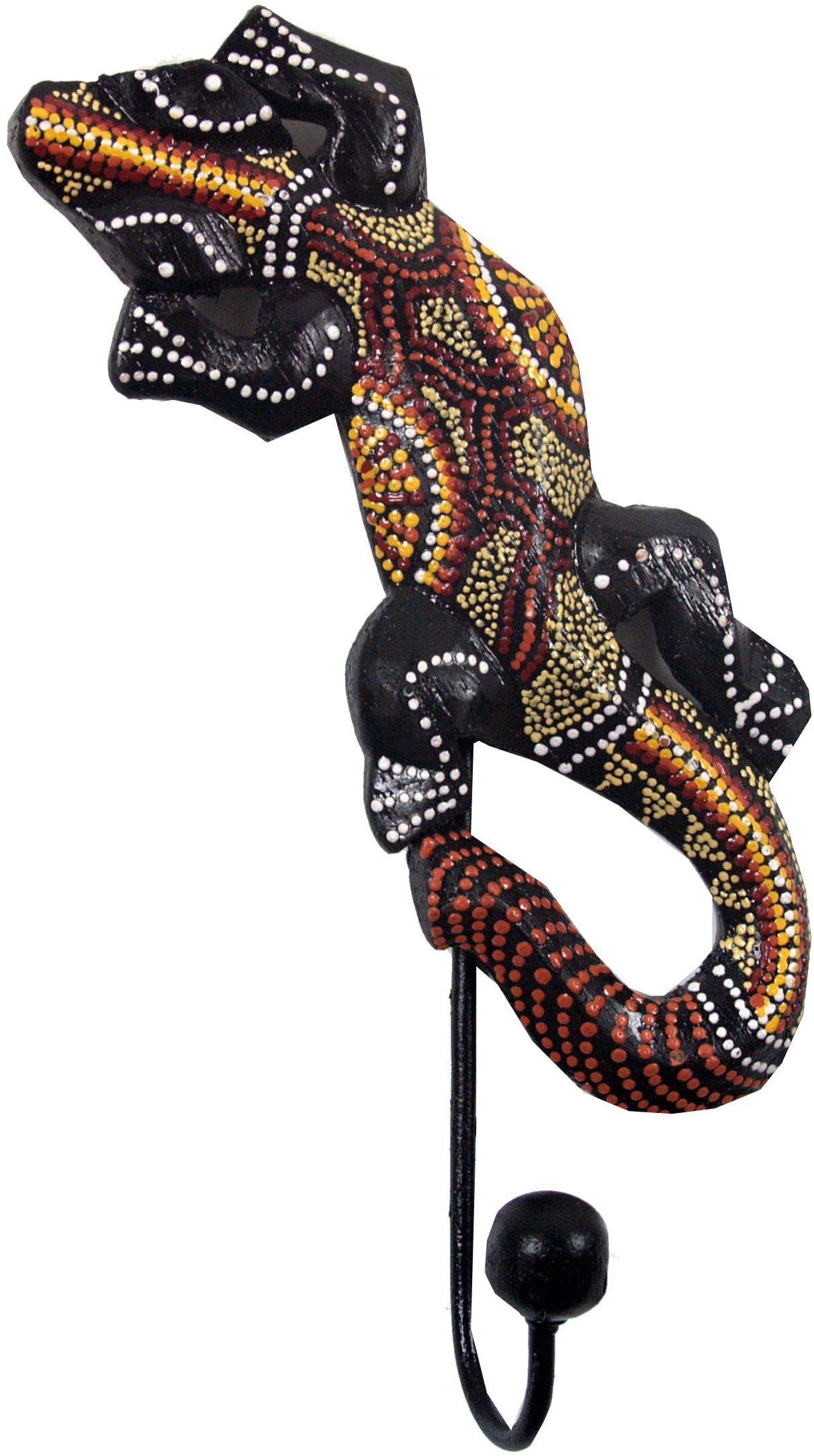 Guru-Shop Kleiderhaken Holz Kleiderhaken, Wandhaken - Gecko 6
