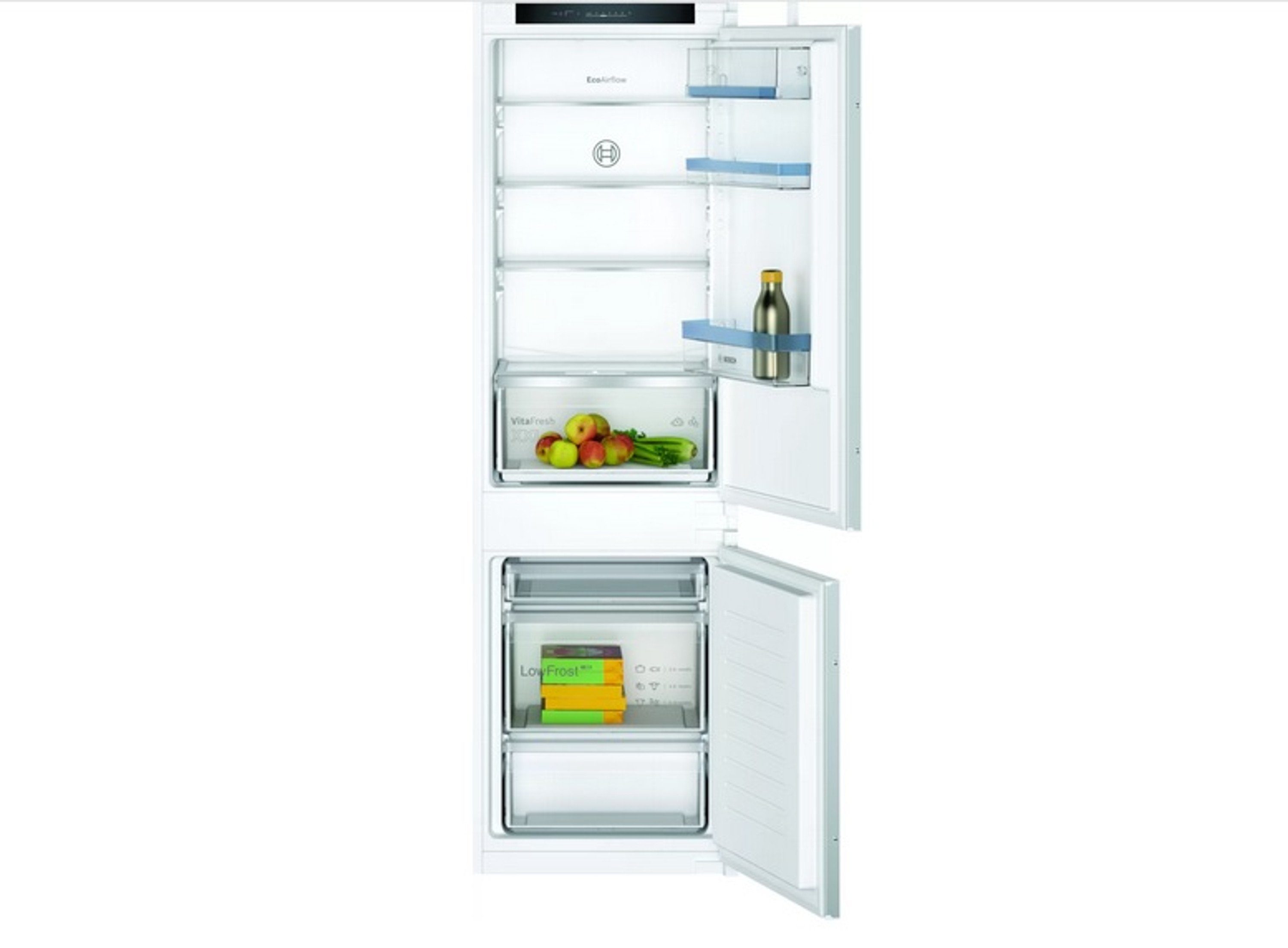 BOSCH Einbaukühlgefrierkombination KIV86VSE0, 177.2 cm hoch, 54.1 cm breit