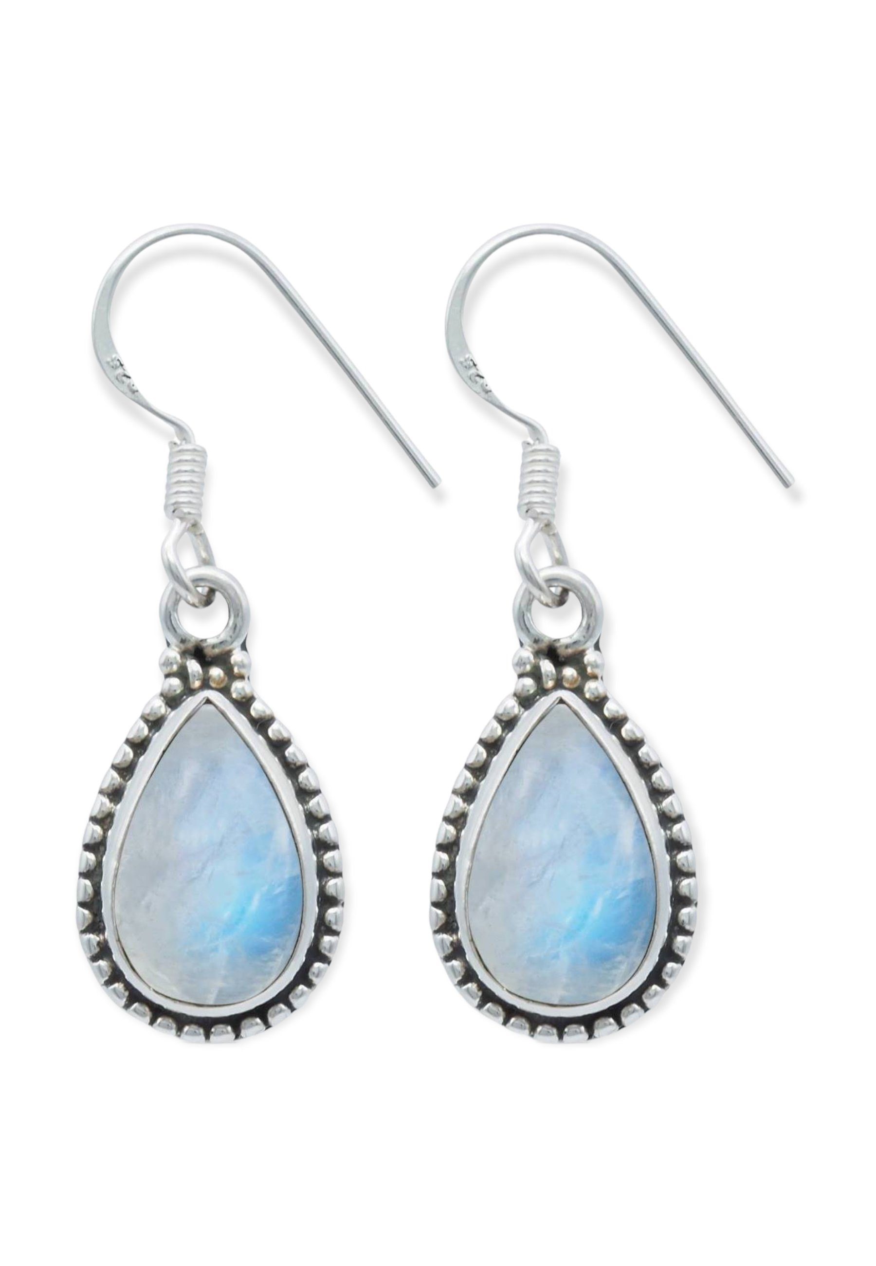Ein Paar Von Hand Aus Tibet Silber & Tigerauge Dangly