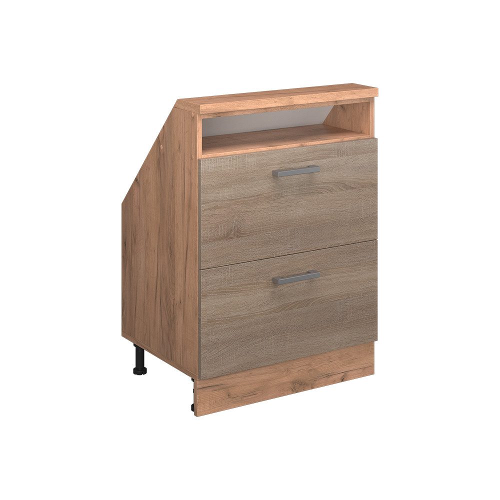 Vicco Unterschrank R-Line, Sonoma/Goldkraft Eiche, 60 günstig online kaufen