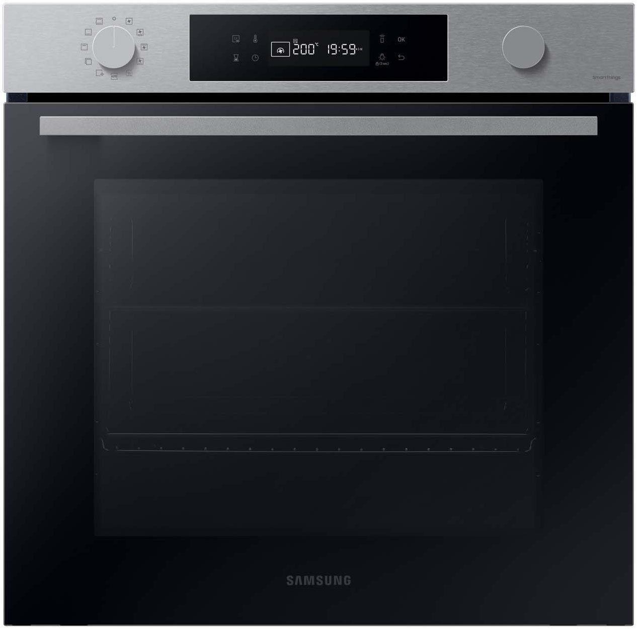 Samsung Einbaubackofen NV7400B NV7B41307AS, Pyrolyse-Selbstreinigung, Raumwunder - XXL-Innenraum mit 76L, langsam schließender Tür und WiFi