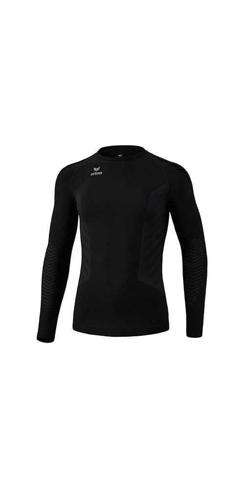 Erima Langarmshirt Funktionsunterwäsche Athletic Rundhals (nahtlos) schwarz Herren