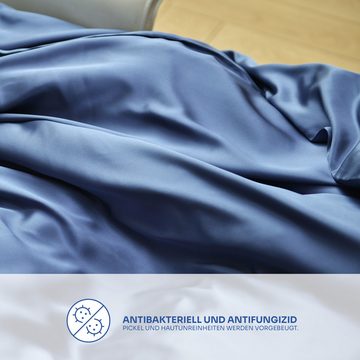 Bettbezug Seiden-Bettbezug aus Maulbeerseide, Blue, orignee, 100% Seide. Hypoallergen und schlaffördernd