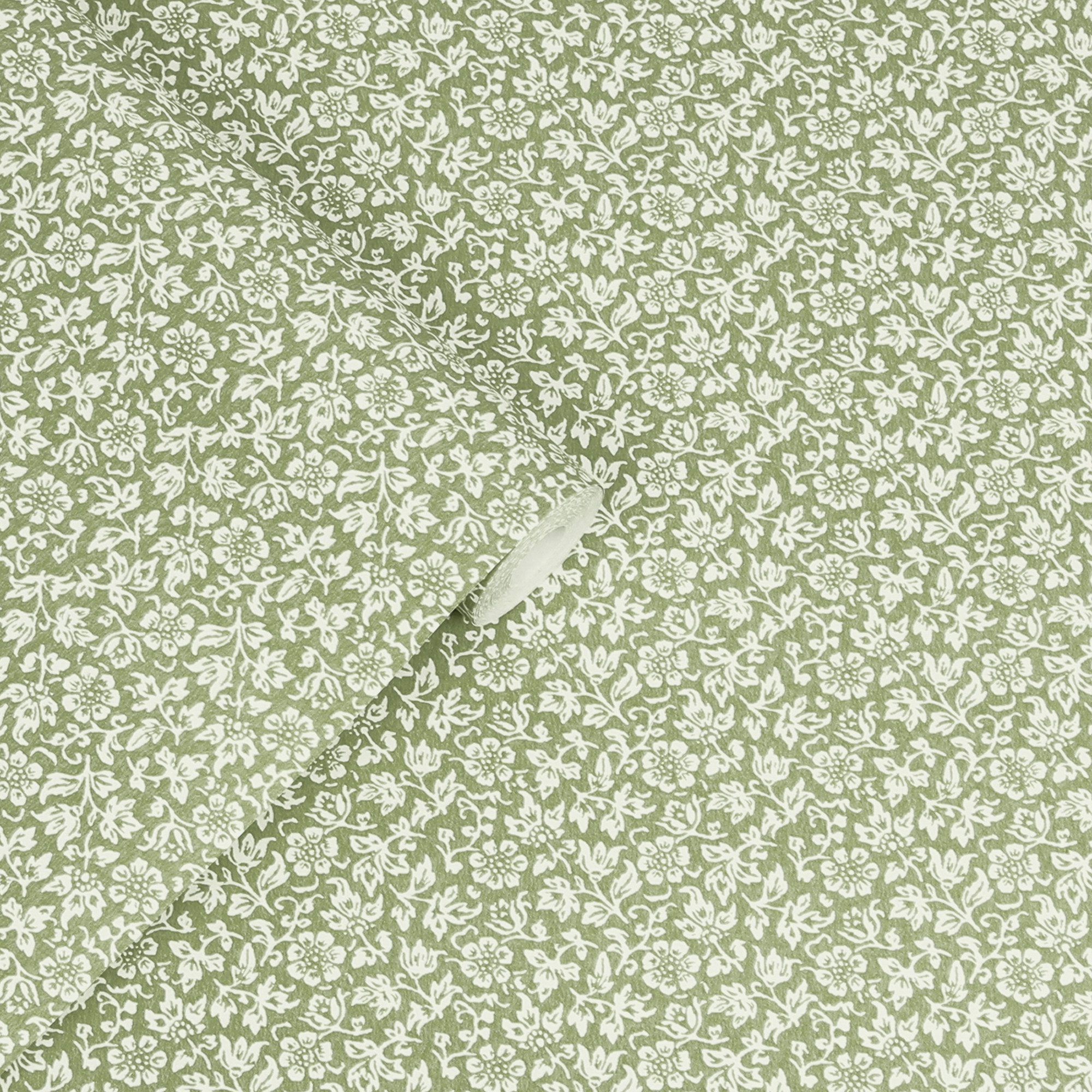 LAURA ASHLEY Vliestapete Sweet Alyssum, glatt, geblümt, (1 St), 10mx52cm (ca. 5m2)