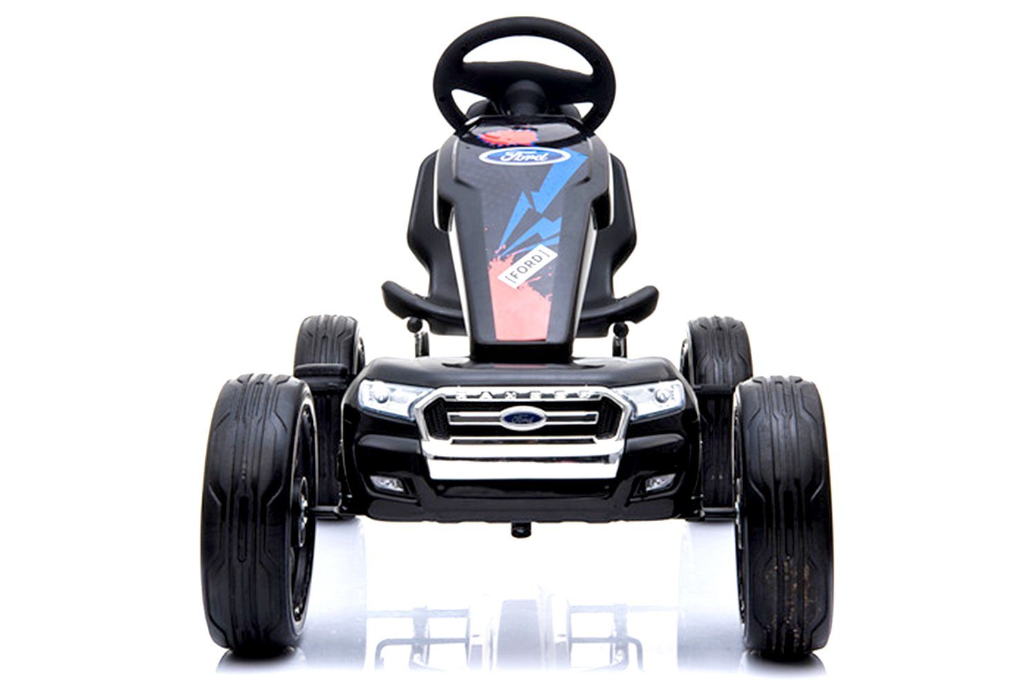 Kinderauto Lizenz Ranger Kinderfahrzeug Tretfahrzeug Kinder Orange Tretauto Ford Kidix Go Cart