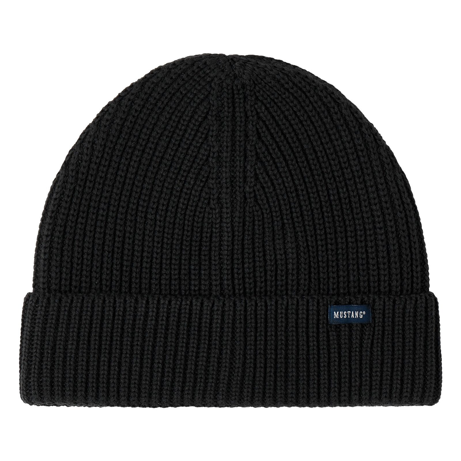 MUSTANG Beanie Beanie Flagstaff mit Markenschriftzug-Patch