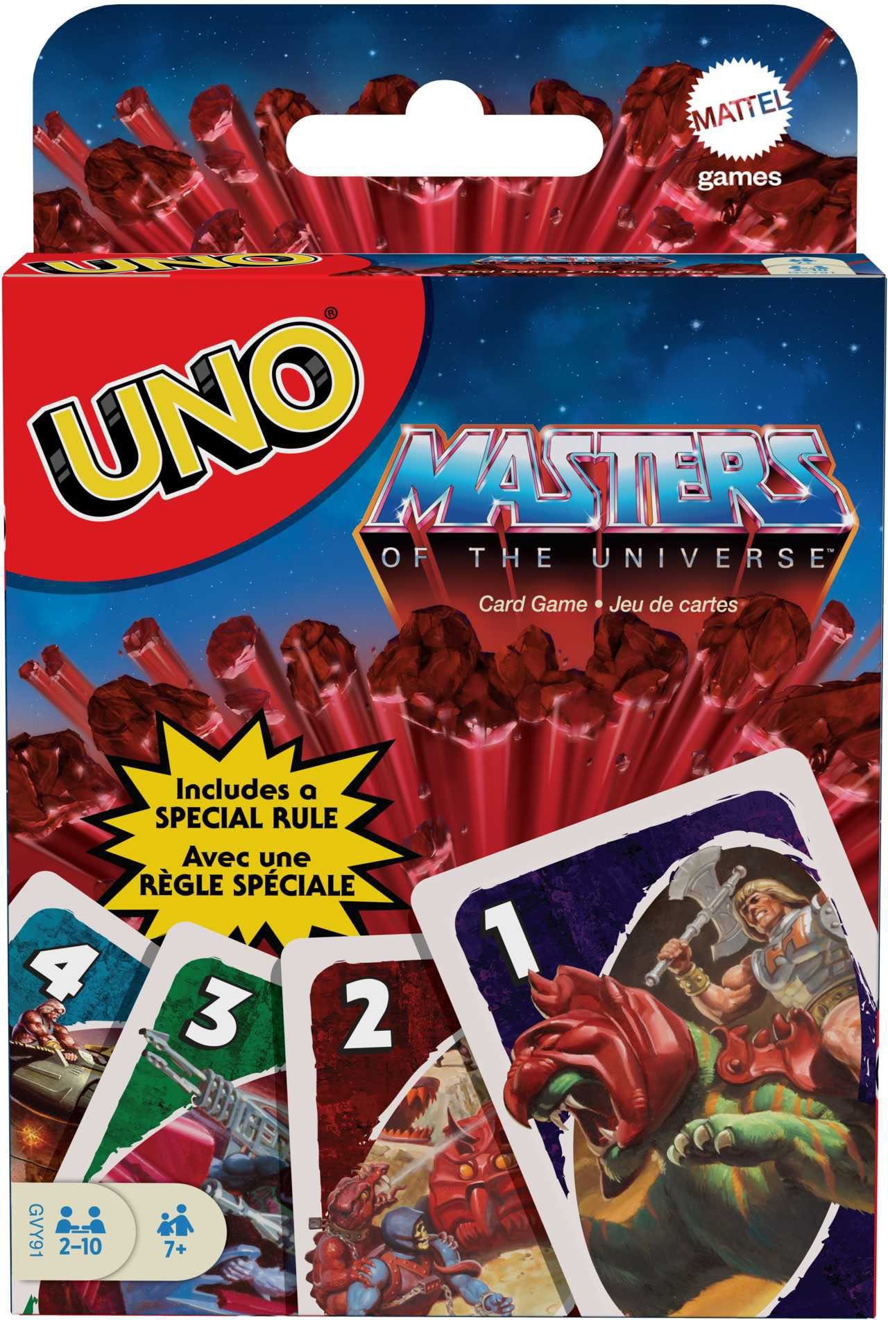 Mattel games Spiel UNO, Masters of the Universe, Kartenspiel