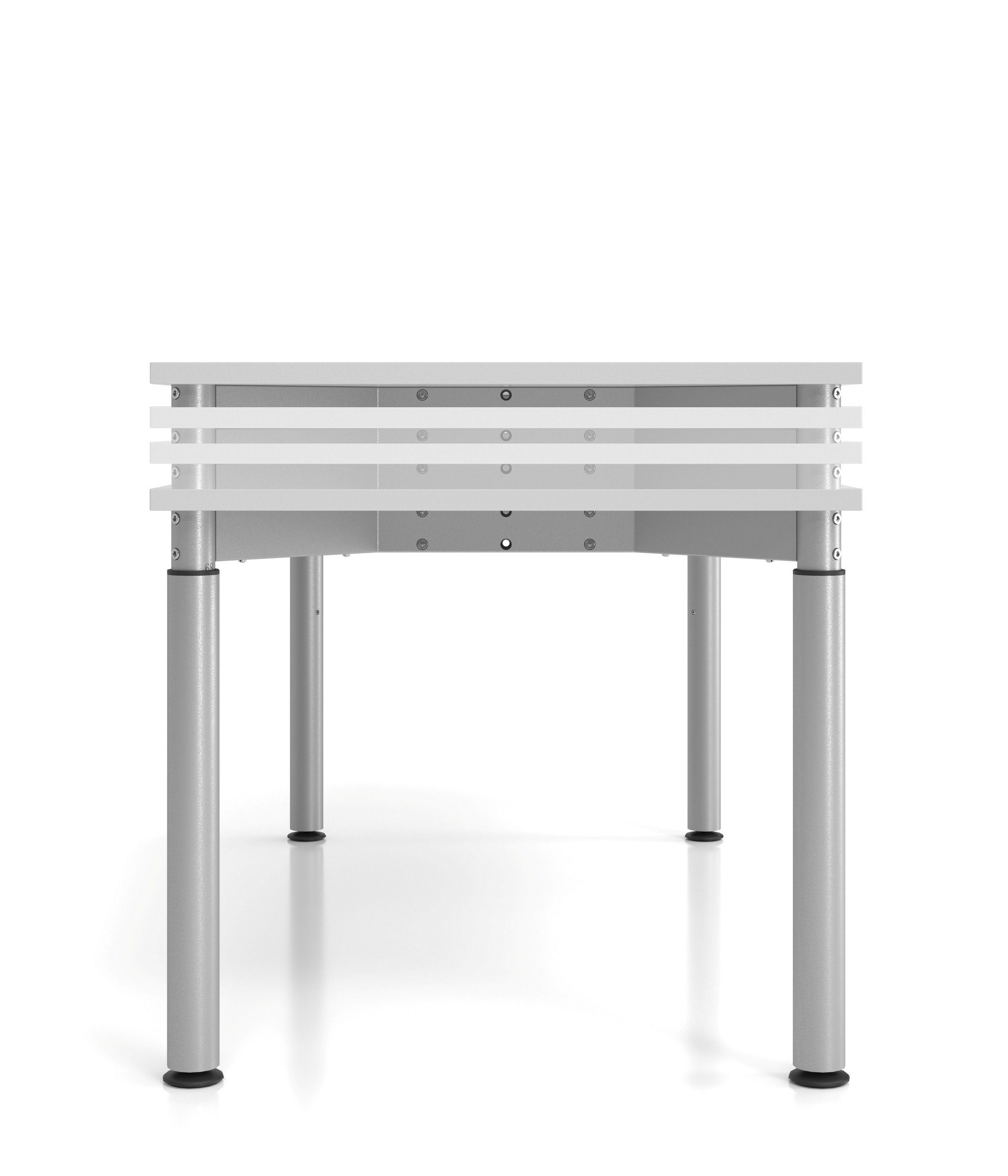 Silber bümö Schreibtisch - Gestell: 80 Serie-Y, Rechteck: cm Nussbaum Schreibtisch x - Dekor: 120