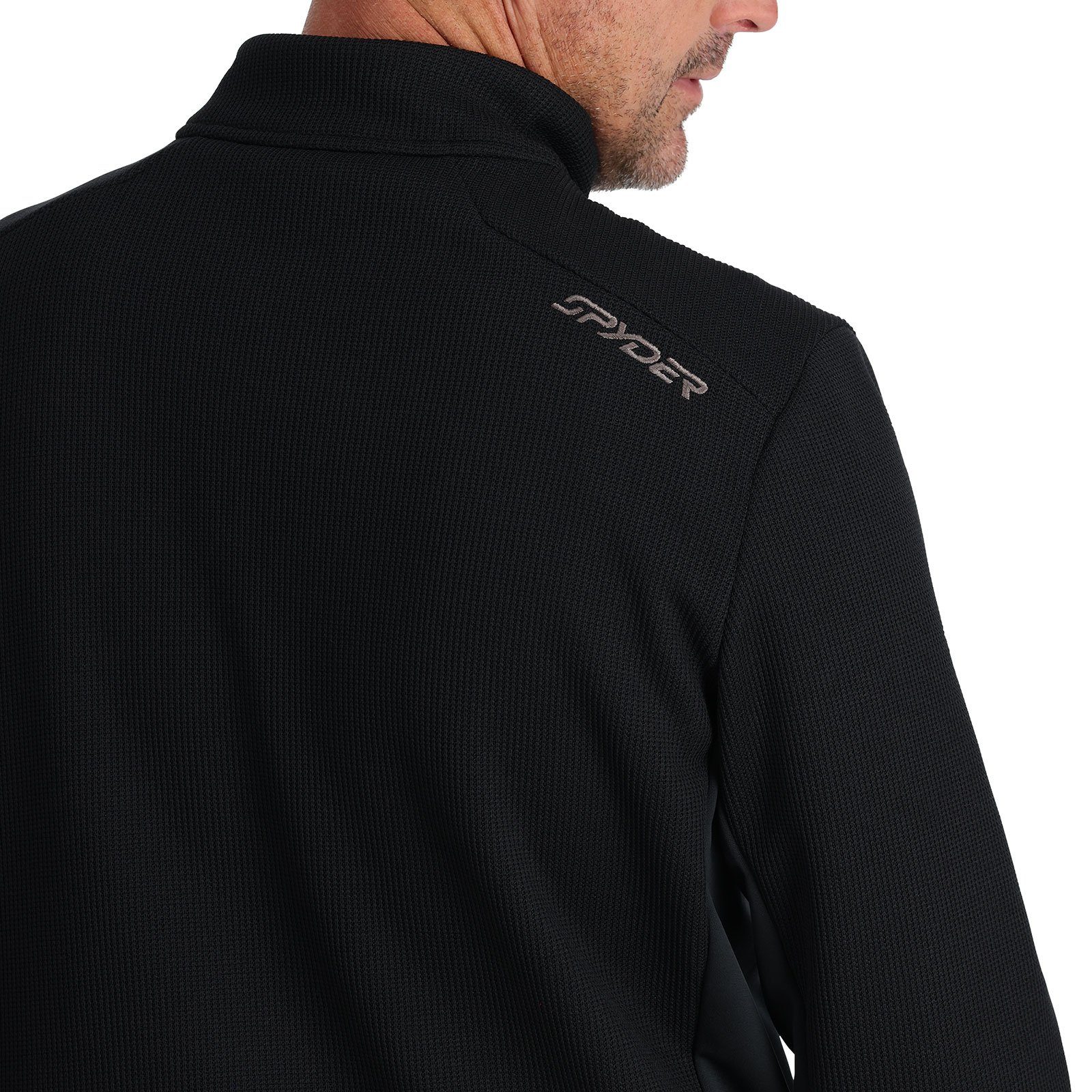 Stehkragenpullover Halfzip Half black Bandit Zip Spyder mit BLK