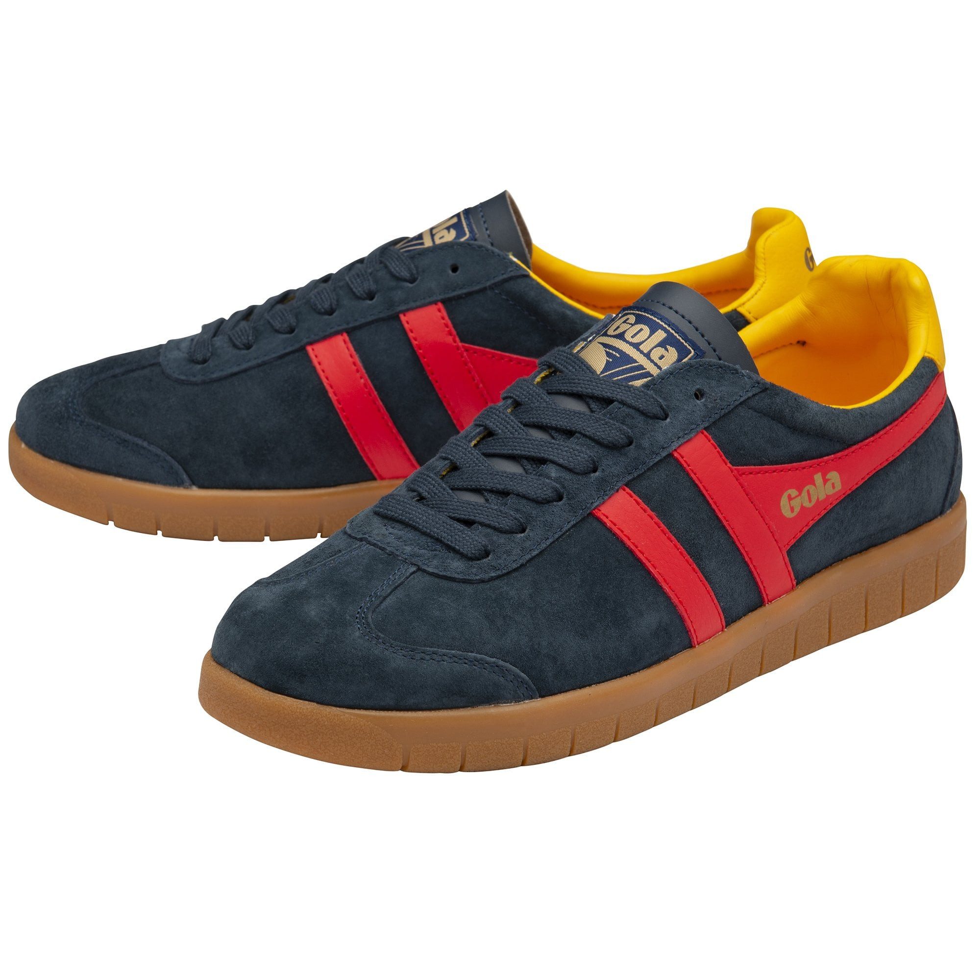 Gola Hurricane Suede navyblau/rot/sonnengelb Herren Sneaker