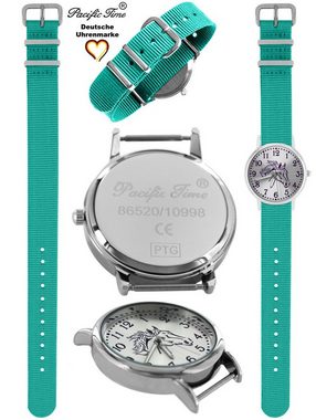 Pacific Time Quarzuhr Kinder Armbanduhr Pferd violett Wechselarmband, Mix und Match Design - Gratis Versand