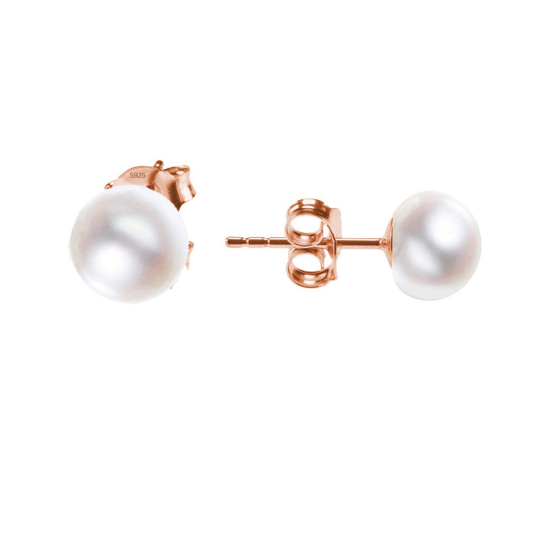 Lisandra Scott Perlenohrringe 925 Silber Ohrstecker mit weißen Süßwasser-Zu günstig online kaufen