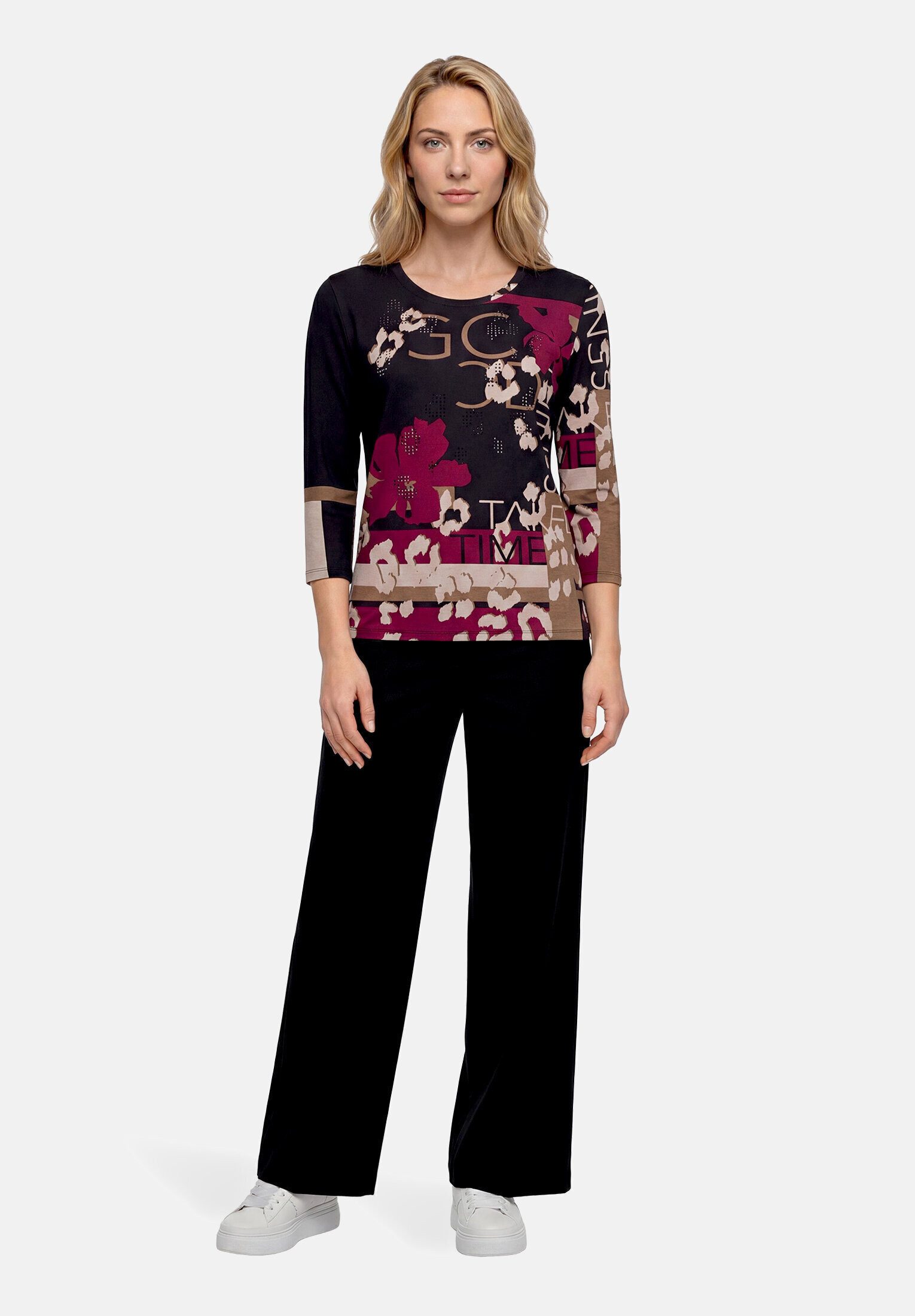 Betty Barclay 3/4-Arm-Shirt Damen mit Rundhalsausschnitt (1-tlg)