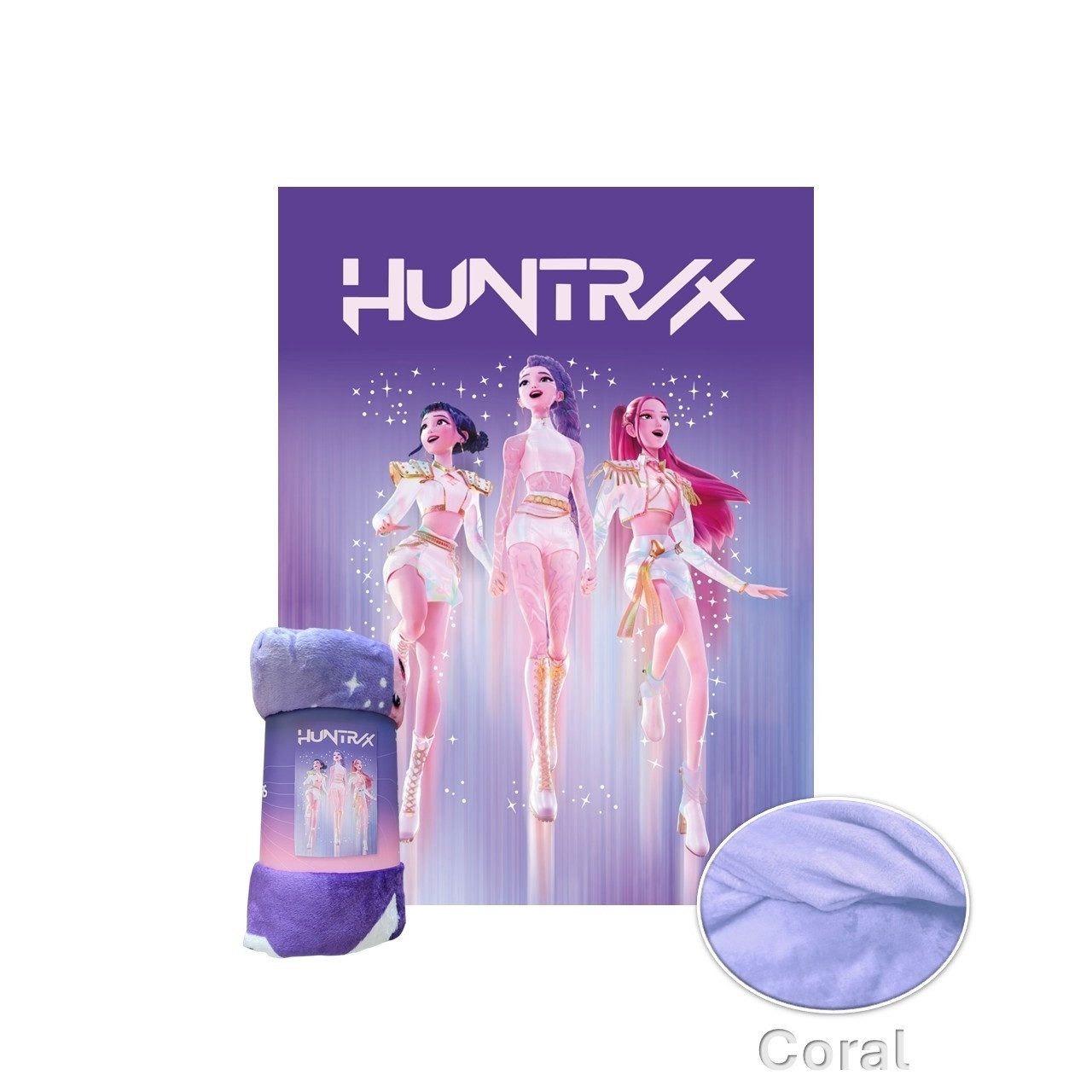 Wohndecke KPop Demon Hunters Coral Decke Wohndecke 130x160 cm, K-Pop Demon Hunters