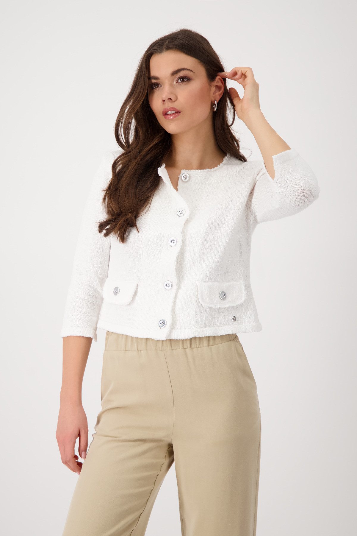 Strickjacke Jacke Basic Strick Flamme