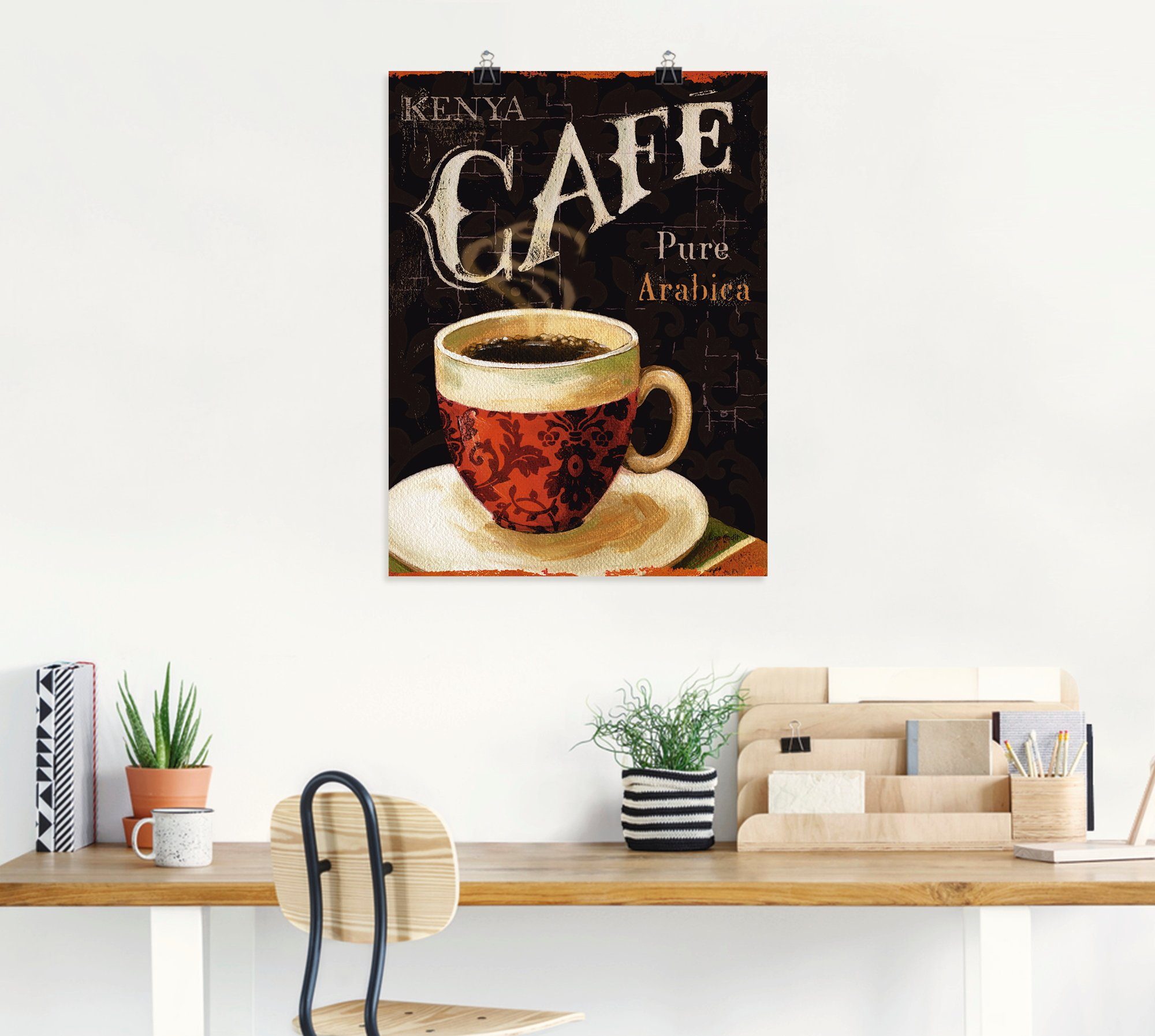 I, Heutiger Artland Größen Wandbild als Leinwandbild, Poster St), Kaffee (1 Wandaufkleber in oder versch. Getränke