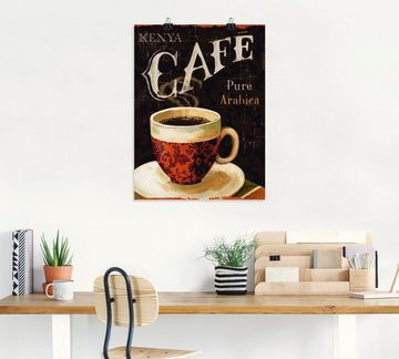 Artland Wandbild Heutiger Kaffee I, Getränke (1 St), als Leinwandbild, Poster in verschied. Größen