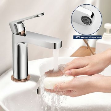 Auralum Waschtischarmatur Waschbecken Wasserhahn Bad Waschtisch Mischbatterie Badezimmer Badarmatur