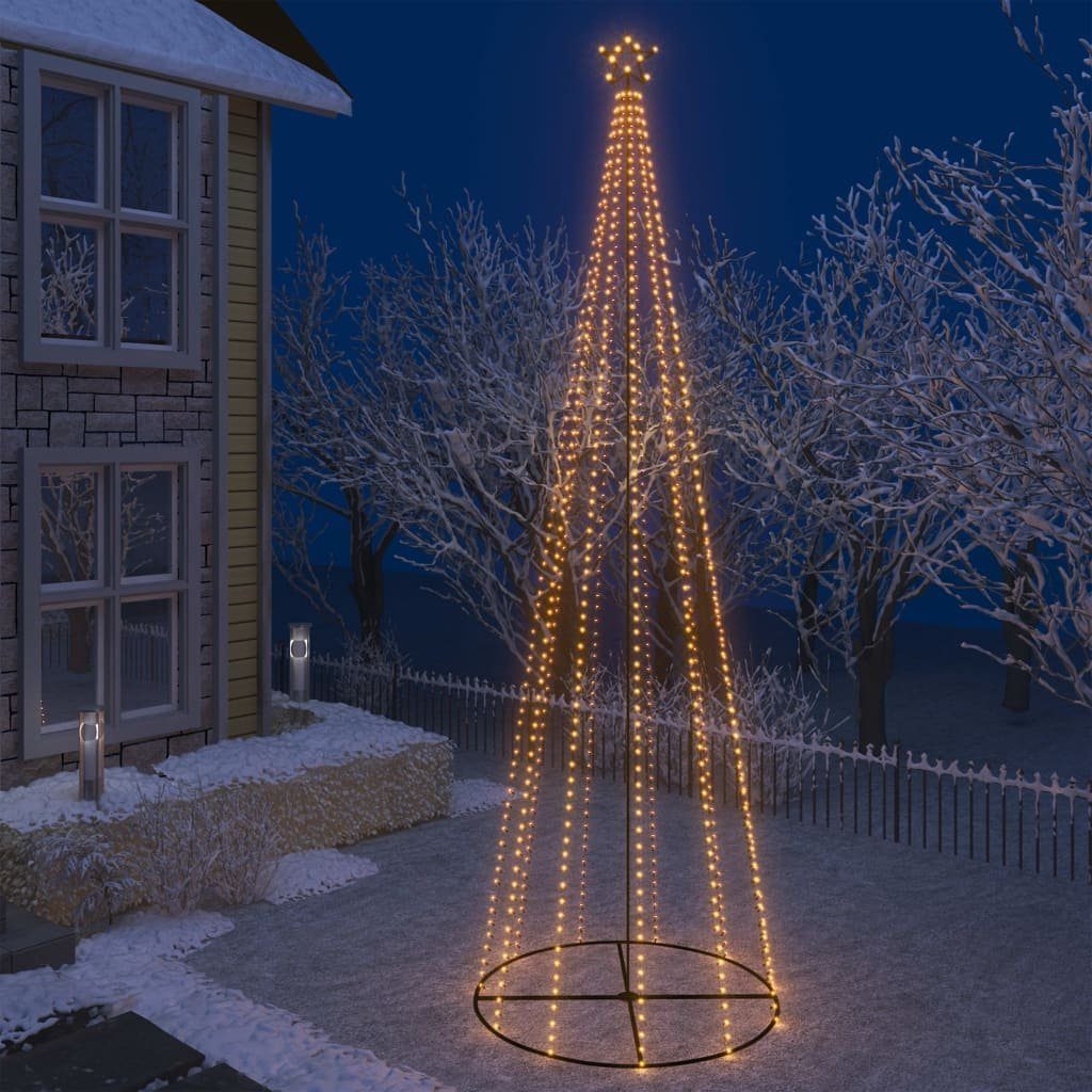 DOTMALL Christbaumschmuck funkelnd LEDs mit Weihnachtsbaum Sternspitze mit 752 Warmweiß Lichterbaum