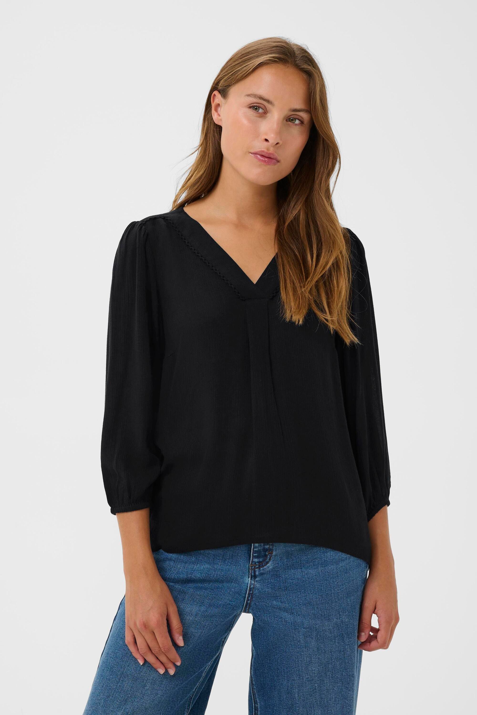 Langarmbluse Langarm-Bluse KAfia