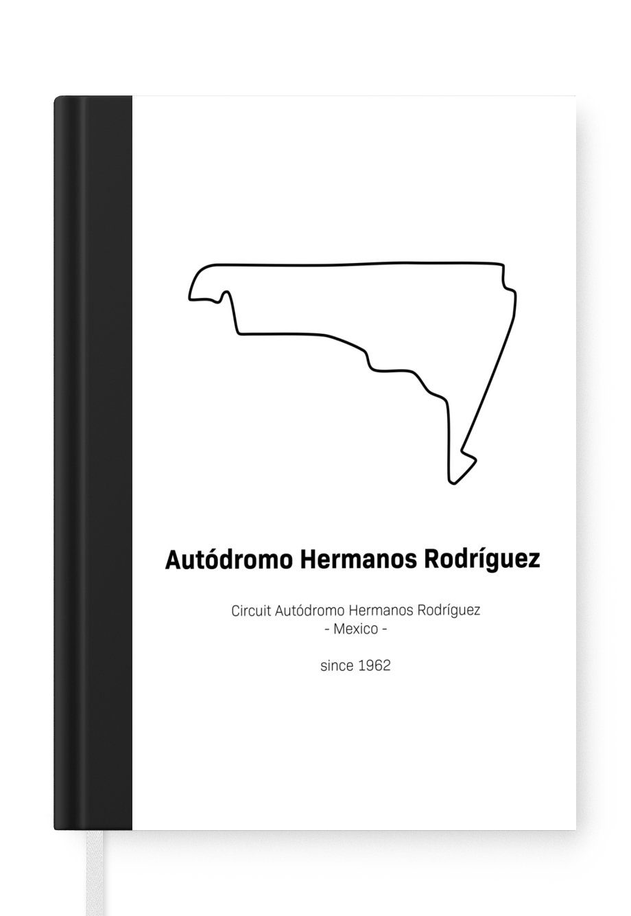 MuchoWow Notizbuch Formel 1 - Mexiko - Rennstrecke, Journal, Merkzettel, Tagebuch, Notizheft, A5, 98 Seiten, Haushaltsbuch