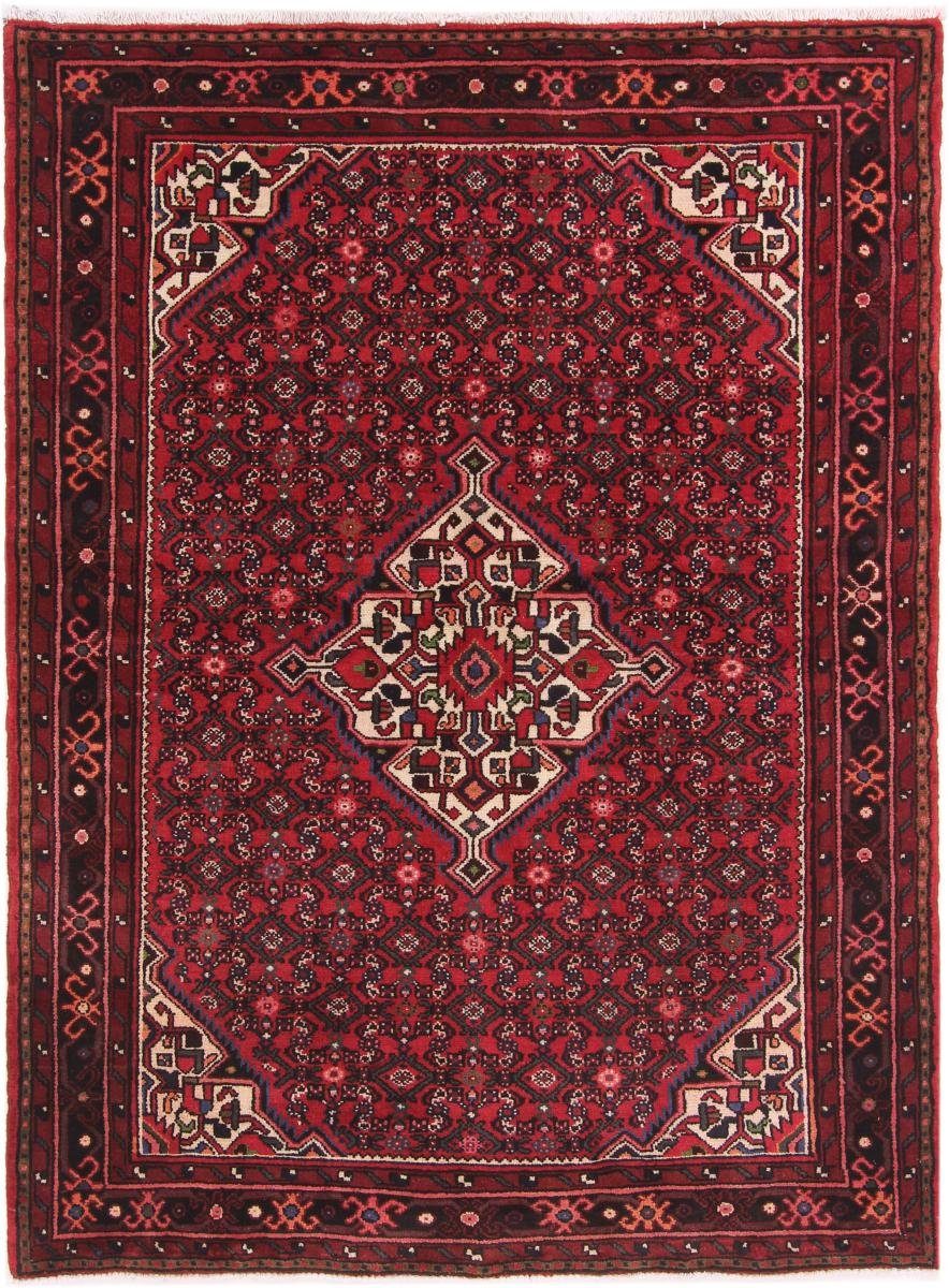 Orientteppich Hamadan Hosseinabad 152x204 Handgeknüpfter Orientteppich, Nain Trading, rechteckig, Höhe: 12 mm
