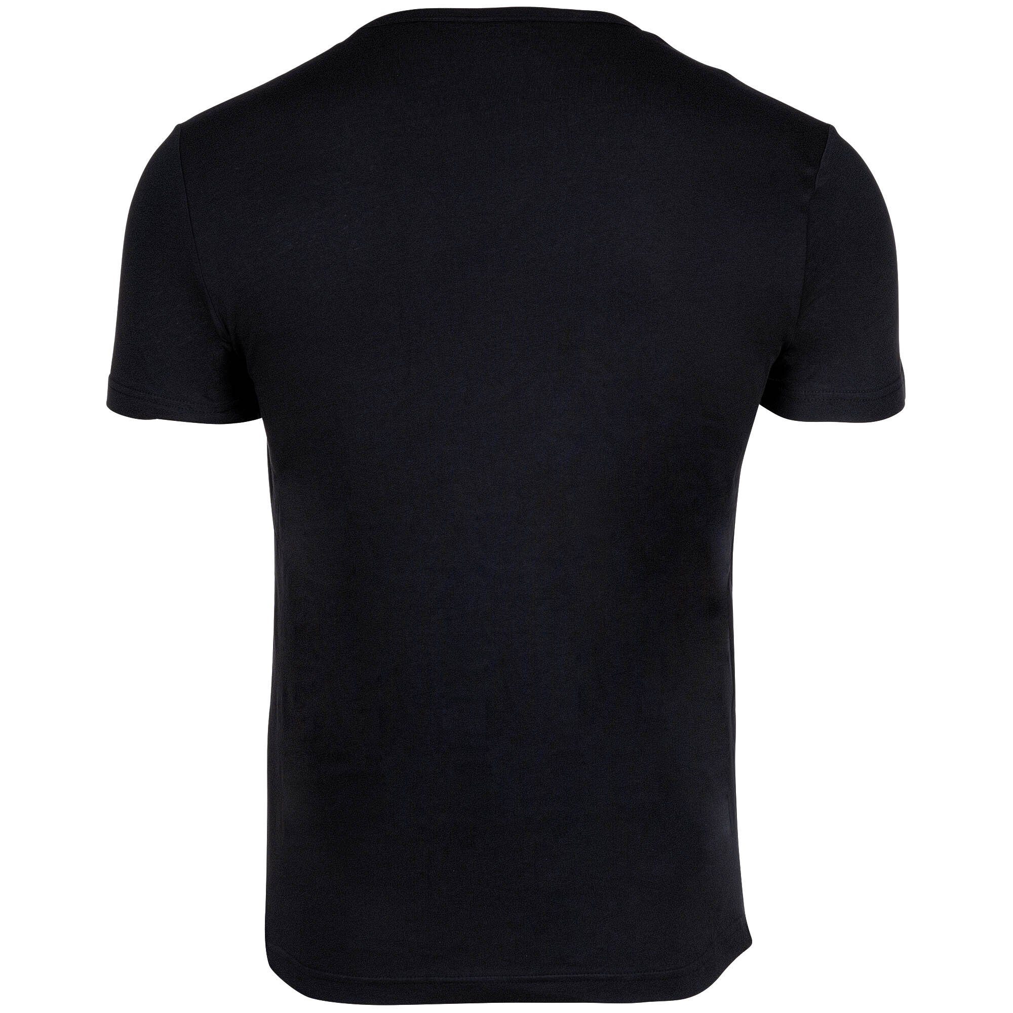 2er Armani Kurzarm - Schwarz Pack Emporio T-Shirt, PURE T-Shirt COTTON, Herren