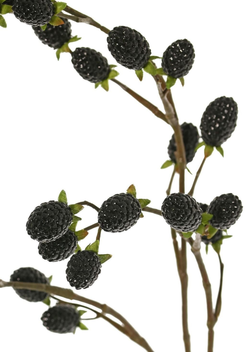 Kunstzweig Künstlicher Zweig Brombeere URUMA mit Früchten, schwarz, 90cm Br günstig online kaufen
