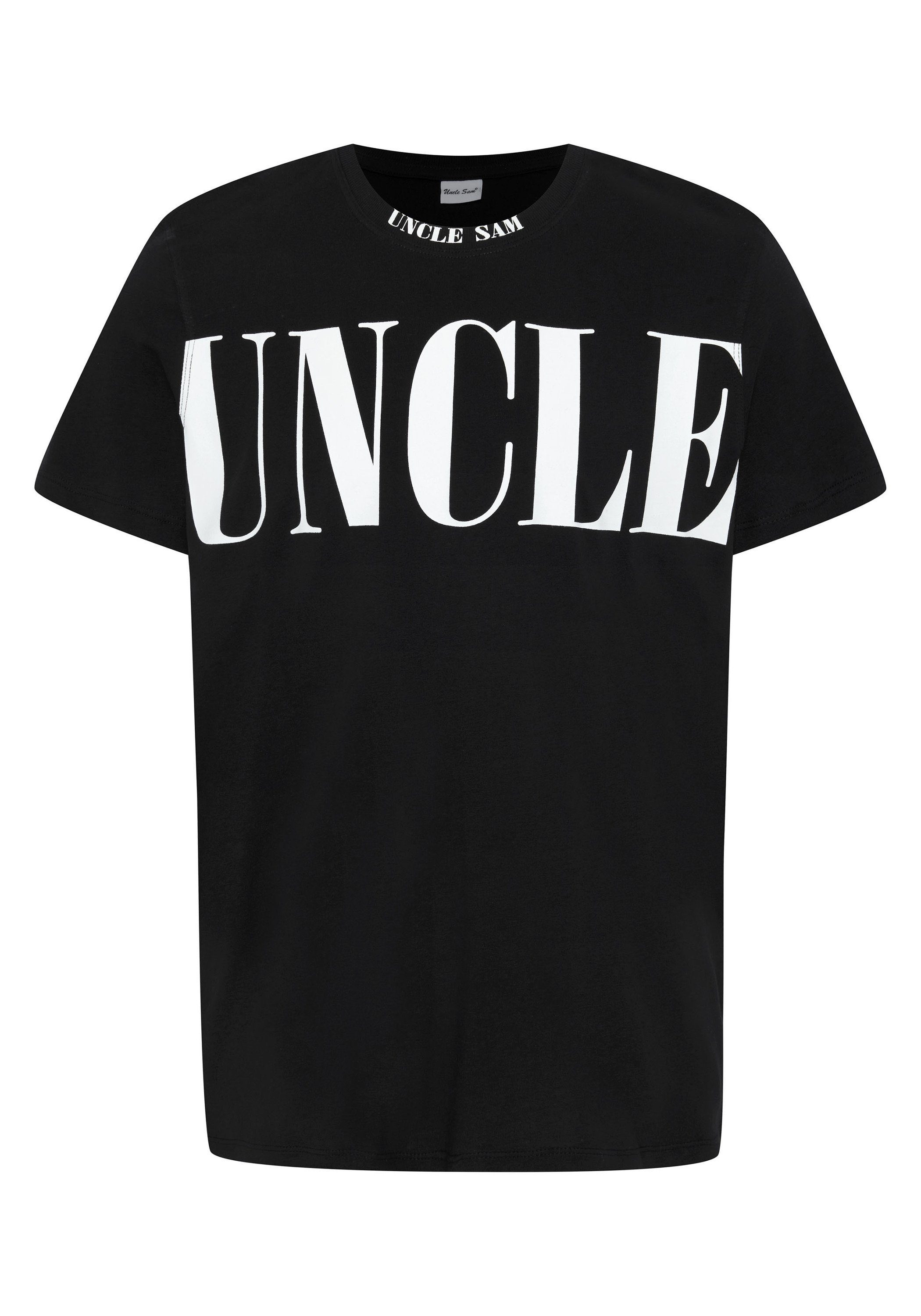 Uncle Sam Print-Shirt Print Logo 19-3911 Beauty mit Black