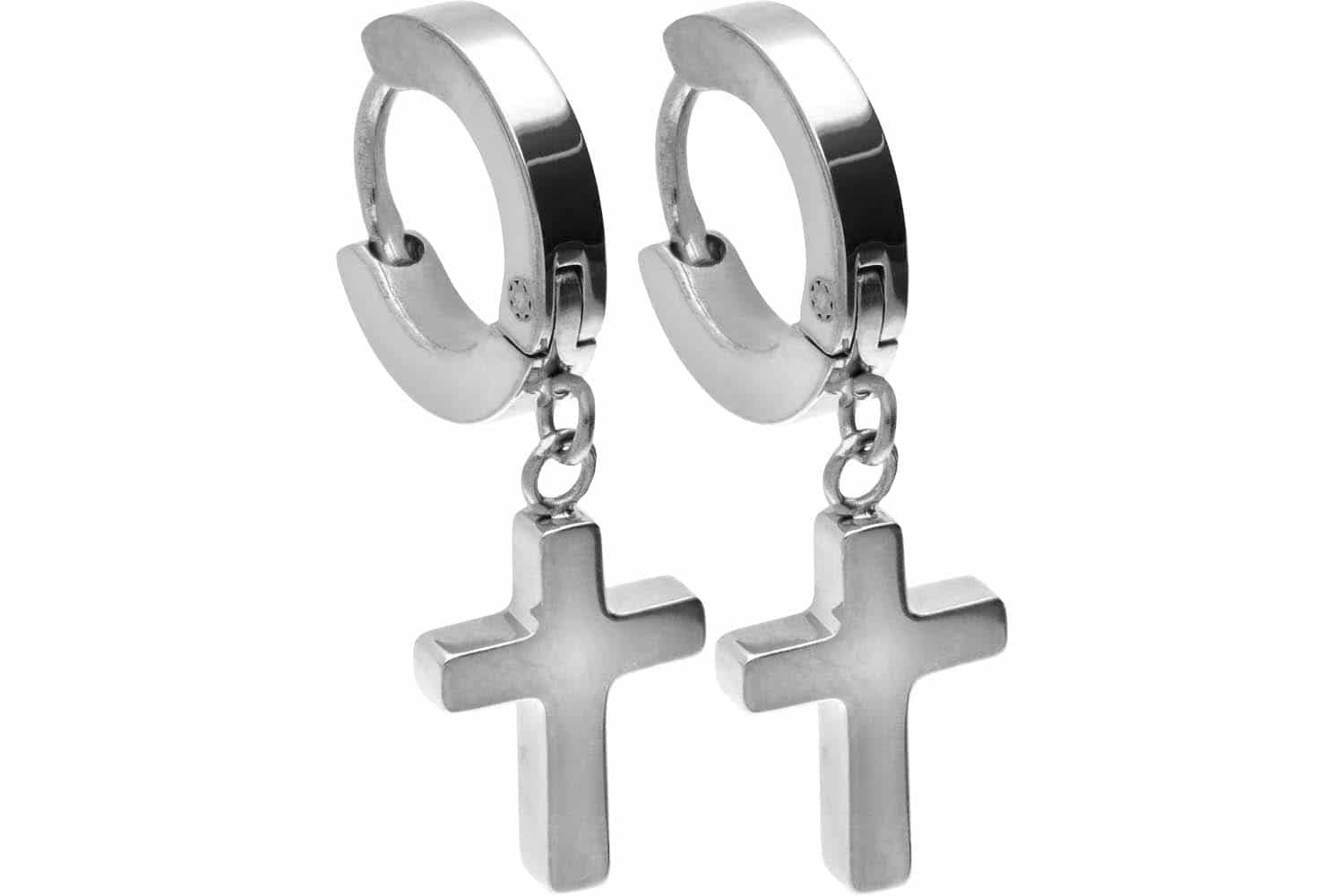 FILANGO Creolen-Set Chirurgenstahl Creolen BEWEGLICHES KREUZ günstig online kaufen