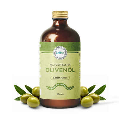 Lebbio Körperöl Olivenöl - Fördert die Gesundheit durch seine guten Fette, 500ml Inhalt