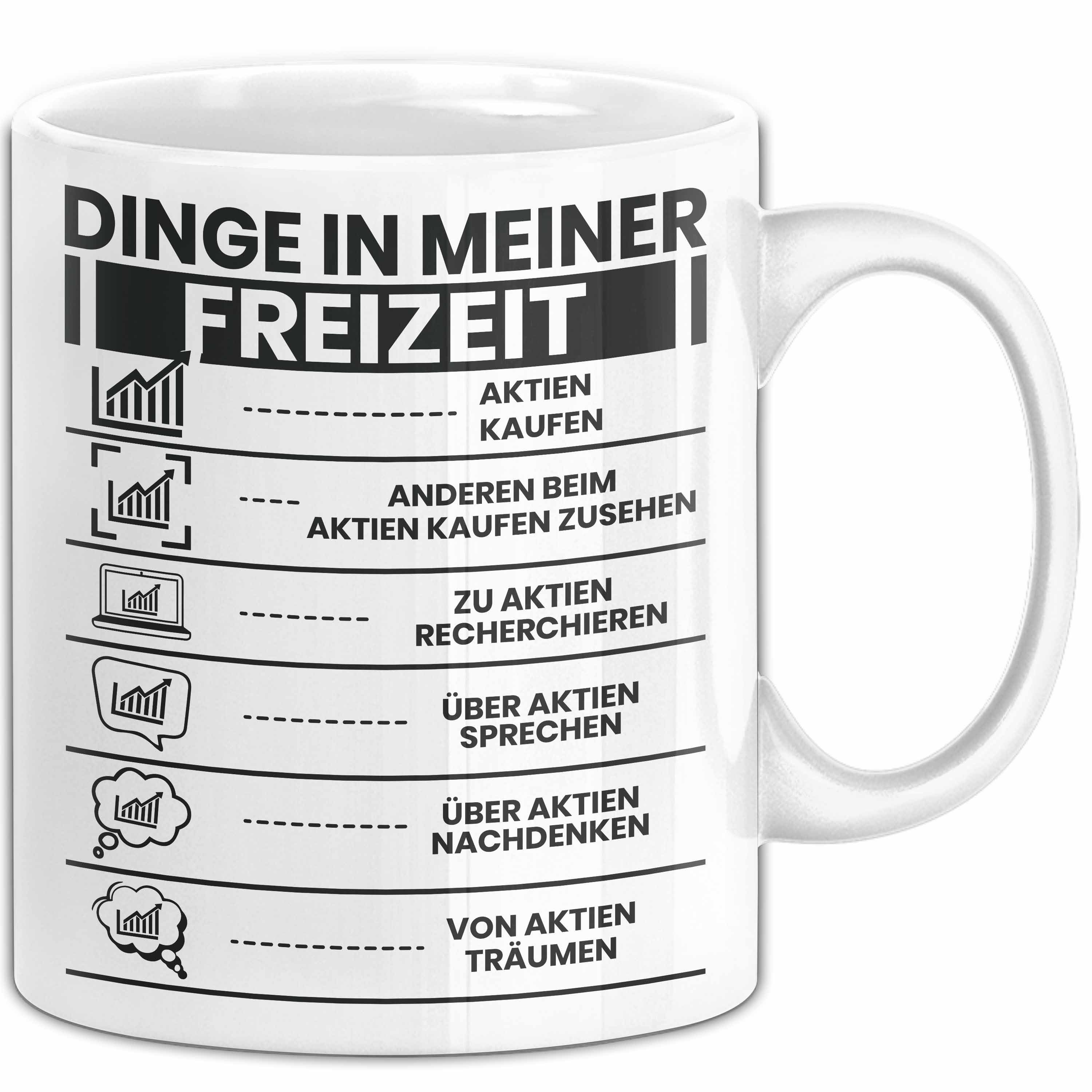 Tasse Aktien Tasse Geschenk Investor ETF Geschenkidee Hobbyinvestor Kleinanl