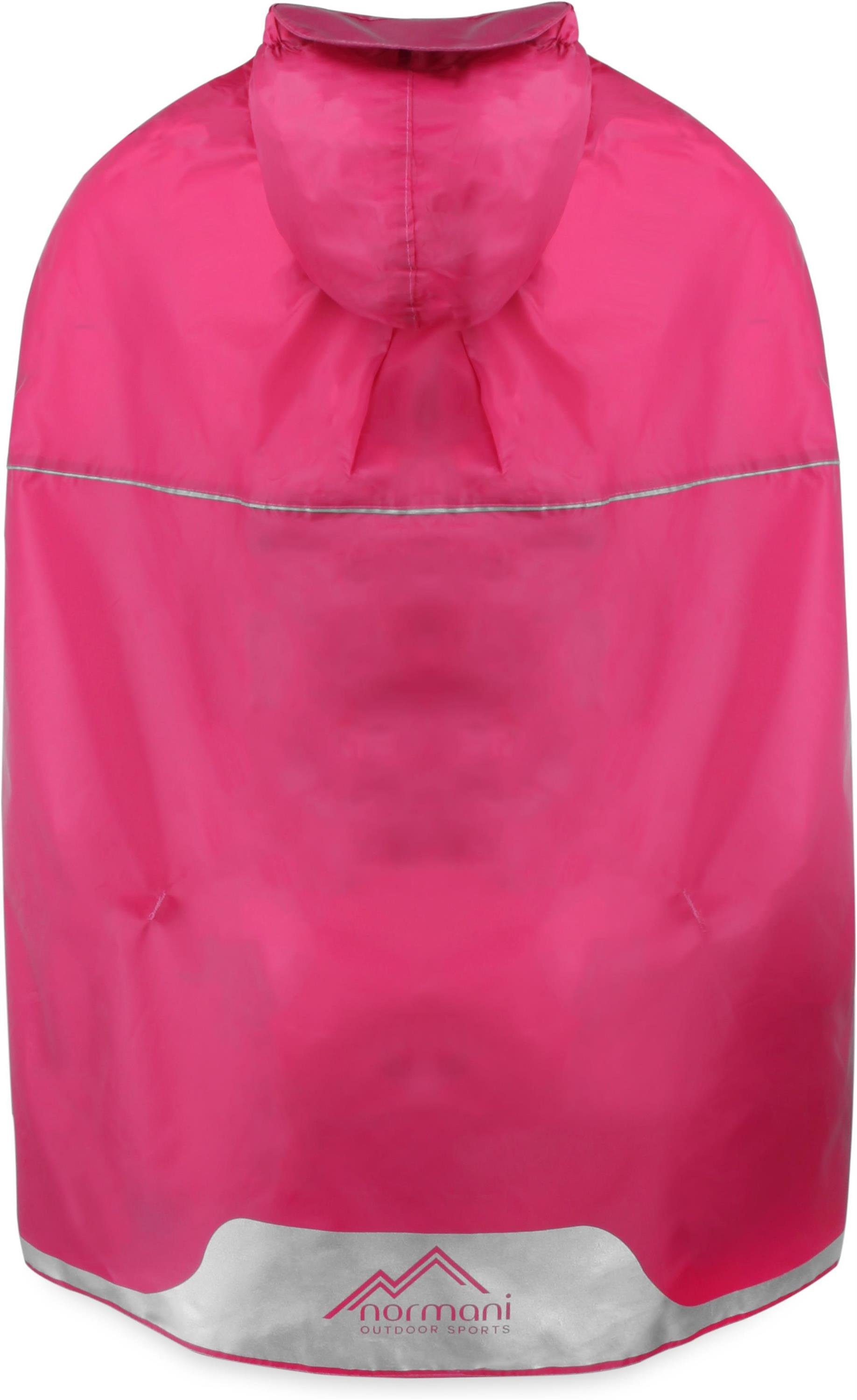 normani Regenponcho Kinder Regenponcho Cherrapunji Kids Wasserdichter Regencape mit Kapuze und Reflektor - Jungen und Mädchen