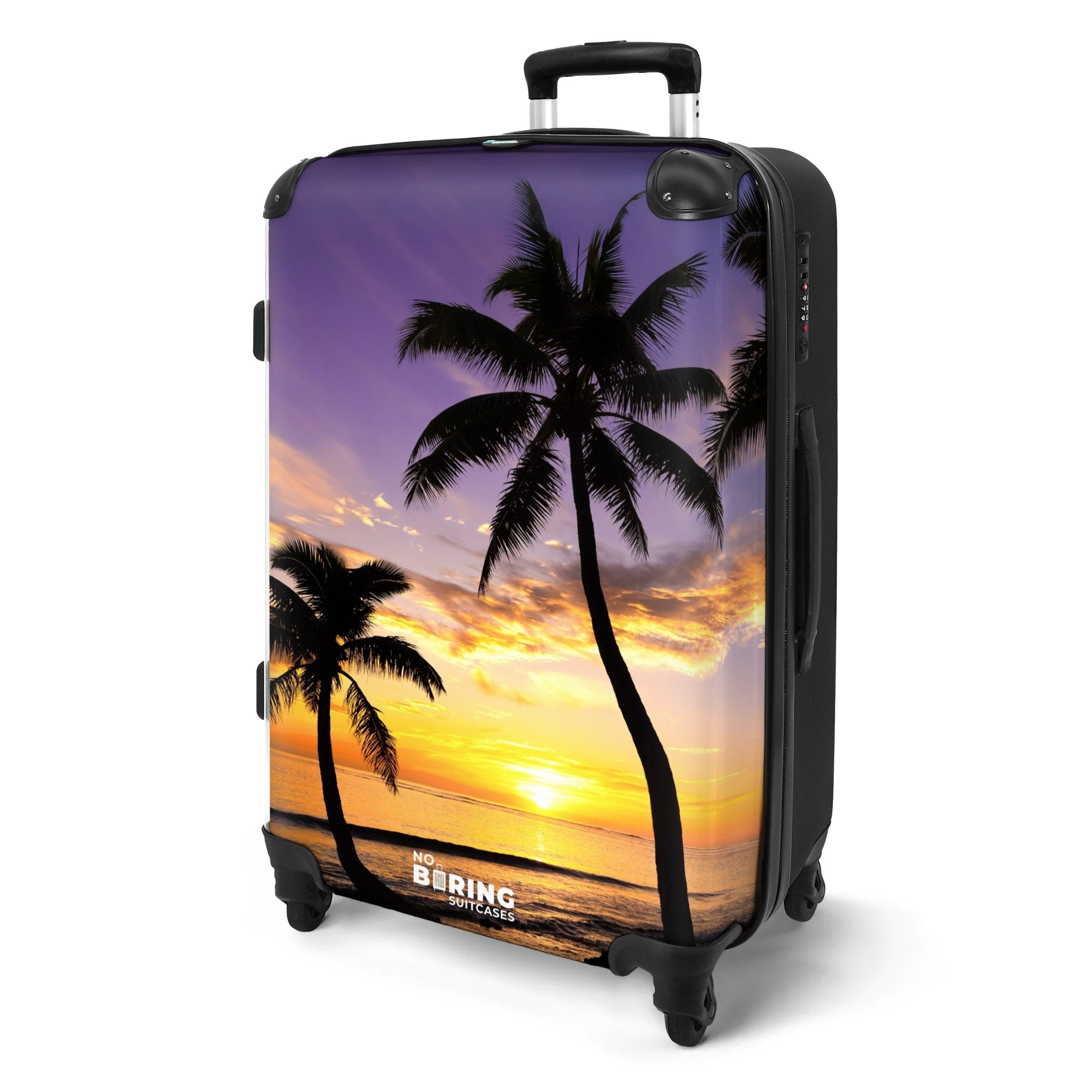 NoBoringSuitcases.com© Hartschalen-Trolley Palmen bei Sonnenuntergang 67 günstig online kaufen
