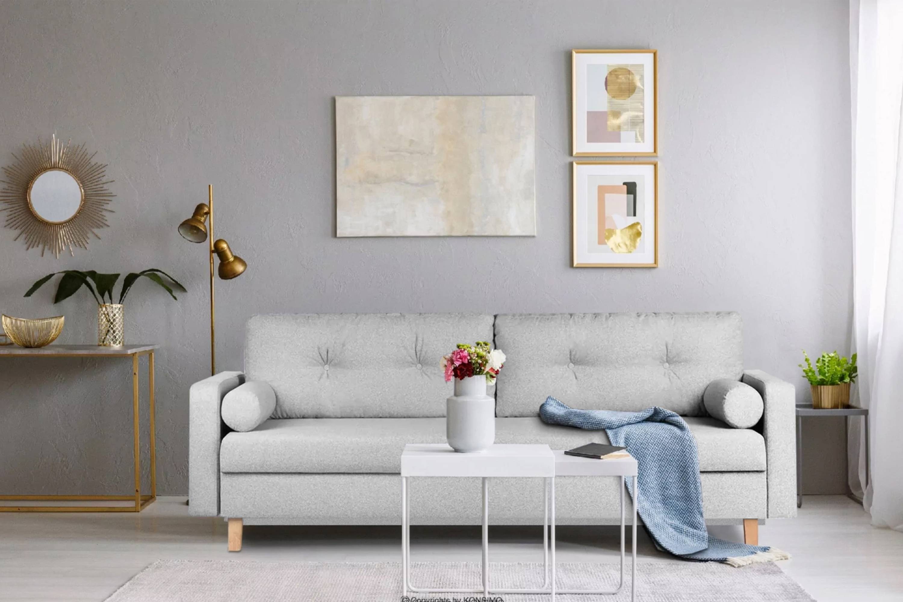 KONSIMO® Schlafsofa ERISO Sofa 3-Personen, ausziehbare günstig online kaufen