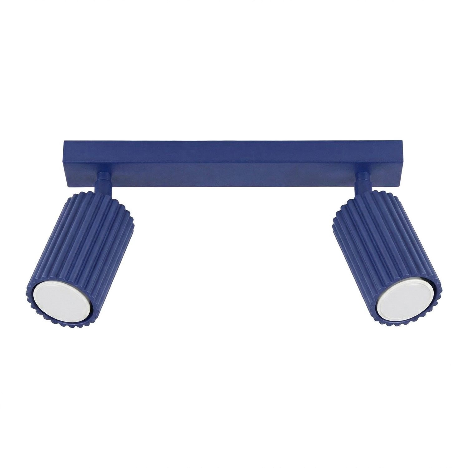 Licht-Erlebnisse Deckenstrahler BERTA, ohne Leuchtmittel, Aluminium GU10 verstellbar Ultramarin länglich Modern