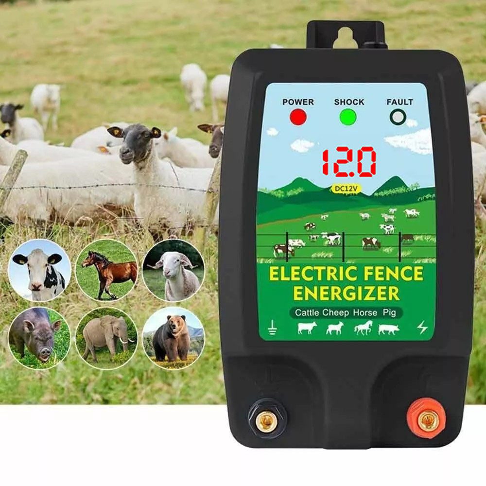 PRIISF Weidenzaun Weidezaungerät 12V Elektrozaungerät 1,5J günstig online kaufen