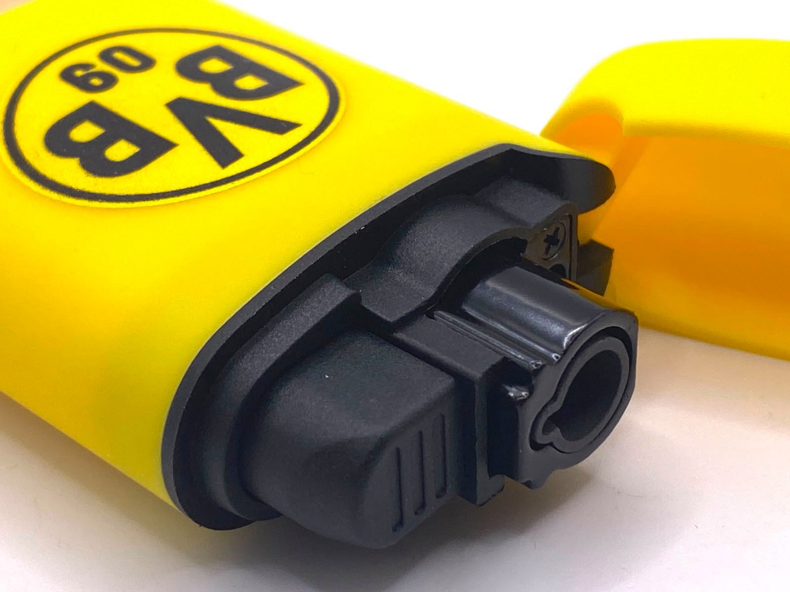 BVB Feuerzeug Borussia Dortmund Easy Torch Jet Sturmfeuerzeug schwarz gelb, BVB Lizenz Fanartikel