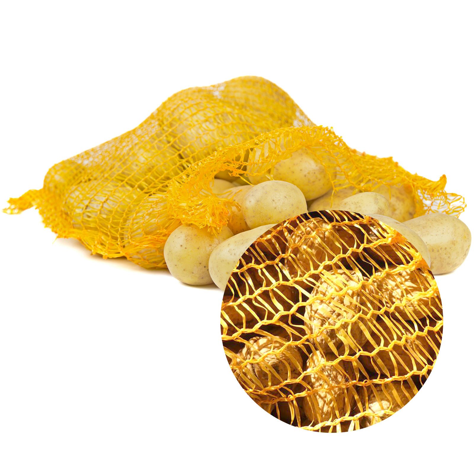 NOOR Schüttgut-Sack Raschelsack, ideal als Kartoffelsack, für Zwiebeln oder anderes Gemüse