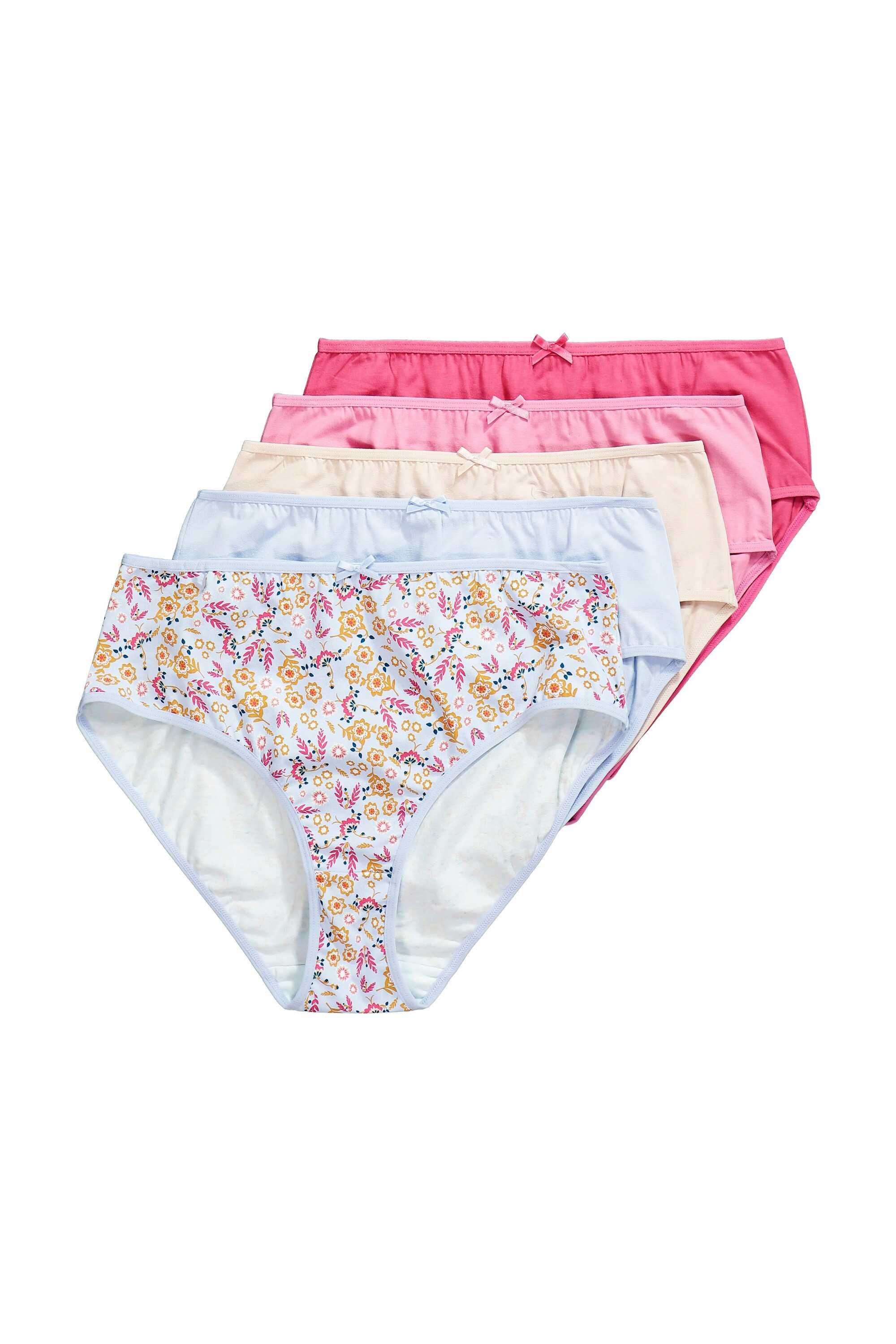 Ulla Popken Midislip Midislips 5er-Pack Minimal-Muster
