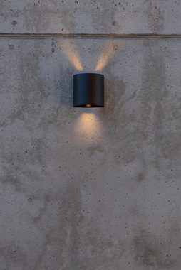 LUTEC LED Außen-Wandleuchte GEMINI BEAMS, LED fest integriert, Lichtstrahl verstellbar
