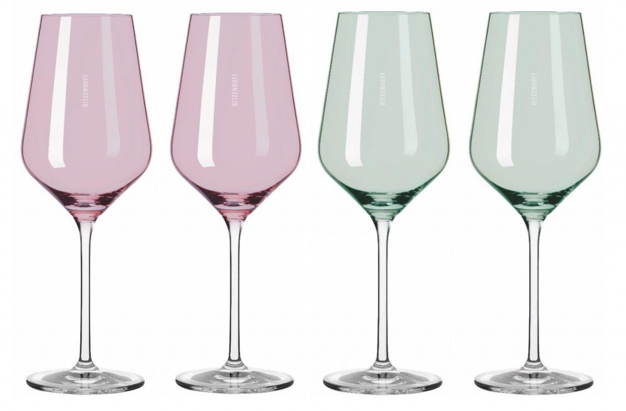 Ritzenhoff Weinglas Fjordlicht, Glas, Mehrfarbig H:22.5cm D:8cm Glas