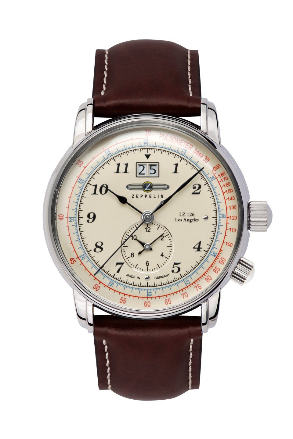 ZEPPELIN Quarzuhr LZ 126 Los Angeles Big Date 8644-5, Armbanduhr, Herrenuhr günstig online kaufen
